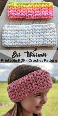 headband crochet pattern- ear warmer crochet pattern pdf - amorecraftylife.com #crochet #crochetpattern