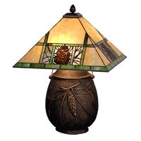 Pinecone Panes & Urn Table Lamp