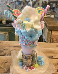 This is the rainbow extreme milkshake trendy out of Birmingham, England.