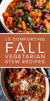 These 15 Comforting Fall Vegetarian Stew Recipes will warm you through the colder months and provide you with the nutrients you need. Chickpea potato stew.