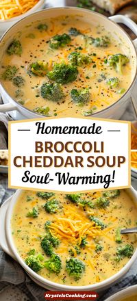 Warm up with this easy, homemade Stovetop Broccoli Cheese Soup! Perfect for fall, this healthy recipe is a comforting and delicious meal that’s quick to make and full of flavor.