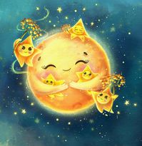 💛Mama Moon 🌕and her babies⭐️ - the most precious hug of all! 🤗 #️⃣ #moonandstars #motherslove #cutestars #cutemoon #thehug #mumlife #mamamoon #mothershug #mothersloveisforever #celestialillustration #illustrationartists #cuteillustrationsforkids #childrenillustration #magicartchallenges #kidlitillustration #cutecharacter #childrensillustrations #kidlitart #magic_of_illustrations #childrenbookillustration #childrenbookartist #characterillustration #cutecharacterillustrations