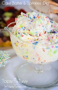 Cake Batter & Sprinkles Dip