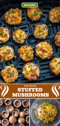 These easy, stuffed mushrooms take less than 20 minutes to whip up — cooking included! Prep the ‘shrooms, get stuffing, and leave the rest to the air fryer. One bite into these mushrooms, and you'll be hooked!