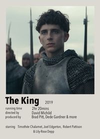 Film ‘The King’. #movienight #movieposter #filmposterdesign #movie #theking #timothee #pattinson #polaroid #card #netflix