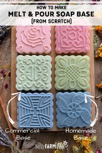 Learn how to make DIY melt and pour soap base using all natural ingredients.