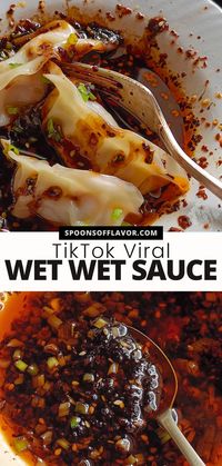 Add a flavorful kick to your meals with Wet Wet Sauce - It's so delicious, you'll want to make it again and again! #TikTokViralRecipes #trendyrecipe #sauce