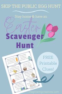 Easter Scavenger Hunt • The Growing Creatives