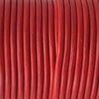 Filo di cuoio rosso - diametro 3mm - HobbyPerline.com