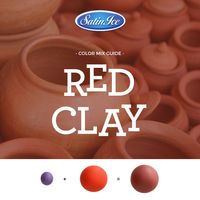 Indian Inspired Red Clay Color Guide for Cake Decorating | Satin Ice