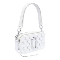 Marc Jacobs white The Pearl Snapshot crossbody bag, zip closure, 2 sections, inner open pocket, adaptable and removable strap, pearls all overComposition: 100% Calf Leather | Marc Jacobs Women's The Pearl Snapshot Crossbody Bag in White | SS24