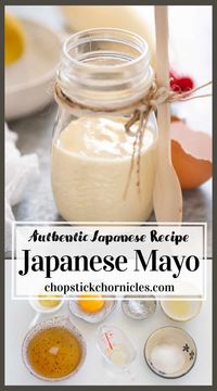 Discover how to make creamy homemade Japanese mayo like Kewpie mayo without any risk & additives. Step by step photo instructions and video to your very own Kewpie mayo recipe. This Japanese Mayonaisse recipe is really easy and healthier than the bought mayo because it has no preservatives. #kewpiemayo #kewpiemayorecipe #japanesemayo #japanesemayorecipe #homemademayo