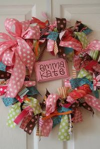 DIY Ribbon wreath.