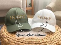 🐾🐾 Personalized Embroidery Cap - your ultimate accessory for style, comfort, and personal expression. Elevate your headwear game with this cool cap that makes heads turn wherever you go. ❤ Material: 100% Polyester woven fabric provides not only durability but also a lightweight and breathable feel, making it comfortable to wear, even all day long. ❤ Structured 6-panel design: Classic 6-panel design gives a timeless style to your look. Also, this structured shape retains its form, despite the w