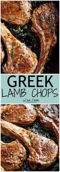 Greek Lamb Chops - Cafe Delites