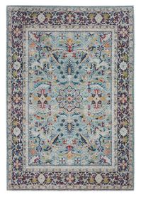 Buy Nourison Ankara Global ANR14 Teal/Multicolor Rug-TheRugShopUK