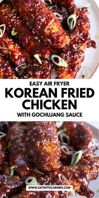 Feeling like a crispy treat? This Korean Fried Chicken made in the air fryer delivers all the crunch with less oil. Save this pin for a satisfying snack or meal!