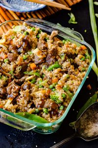 Teriyaki Beef Casserole - Oh Sweet Basil