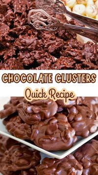 This is a crunchy, sweet chocolate clusters with coconut that I made yesterday. Delicious and easy to make too.