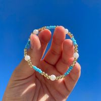 Handmade Beaded Bracelet With Faux Pearls! So Cute To Stack With Other Bracelets! Limited Quantity Bc I Only Made Three!