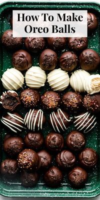 Let me teach you the best way to make easy Oreo balls (truffles). You need just 3–4 ingredients, and there's no baking. You'll love them! #winterdesserts #dessertrecipes #easydesserts