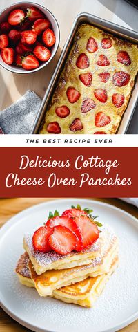 These Delicious Cottage Cheese Oven Pancakes are a brunch lover's dream! Fluffy, satisfying, and oh-so-easy to whip up, they're perfect for a lazy weekend morning with family or friends.