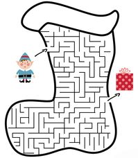 Christmas Mazes - Best Coloring Pages For Kids