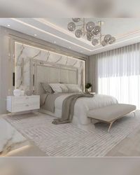 Architecture. Bedroom Interior. White Interiors.