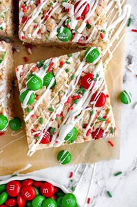 Christmas Rice Krispy Treats - My Messy Kitchen