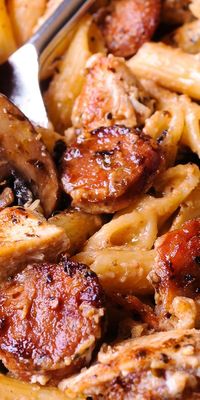 Creamy Cajun Chicken Pasta with Smoked Sausage