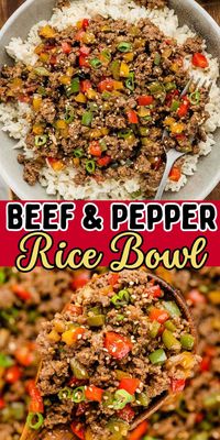 Beef and Pepper Rice Bowl