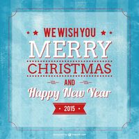 Merry Christmas typography vector | Free Vector