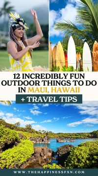 12 Incredibly Fun Outdoor Things to Do in Maui, Hawaii + Travel Tips | Looking to plan an incredibly fun trip to Maui? Maui is not only beautiful but there are so many fun outdoor things to do while visiting. We share some of the most fun outdoor things to do on Maui!