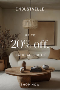 📢 Celebrate the November Event with Industville and enjoy up to 20% off our bestselling natural lighting.