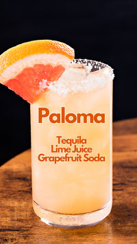 Taste the heart of Mexico with the Paloma, a quintessentially refreshing cocktail featuring a vibrant mix of tequila, tangy grapefruit soda, and a squeeze of lime juice. It is a celebration of simplicity and flavor. Served over ice, the Paloma is a bubbly, thirst-quenching delight perfect for any occasion. #paloma #cocktail #tequila