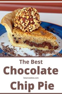 Chocolate Chip Pie Recipe – Nestle Treat Now. This recipe is the marriage of the best pie and chocolate chip cookies. And there is no distance here. They are united in the way that will make your chocolate heart sing: Only YOU, the best chocolate pie from the Nestle. #pie #nestle