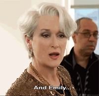 #merylstreep #mirandapriestly #gif #2006 #thedevilwearsprada #filmscene #andemily #quotes