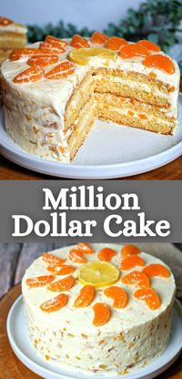 Everyone loves a classic cake recipe, and there’s nothing better or more classic than a million-dollar cake! This old-fashioned dessert has been around since the 1940s and it’s still a fan favorite today. Its fluffy layers of white sponge cake and sweet sugary icing make it feel like you’re indulging in something truly special.