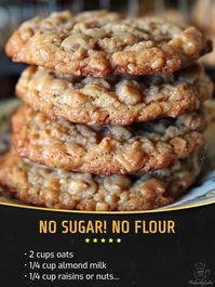 Kylie Recipes | HEALTHY COOKIES - NO SUGAR | Facebook