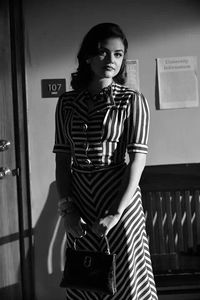 Lucy Hale Black and white pretty little liars Vintage