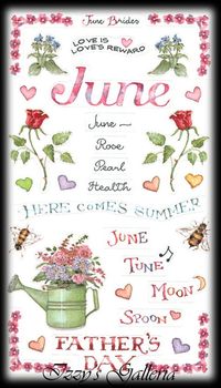 Susan Branch Vintage Retired June Father's Day Flowers Summer Stickers