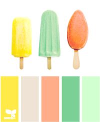 Find kids paint color inspiration in these sorbet pops.