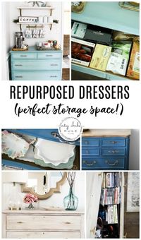 Repurposed Dresser Ideas (perfect for storage!) - Artsy Chicks Rule®