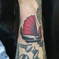 Junk ship tattoo