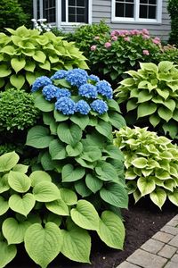 Hydrangea and Hostas landscapes are a match made in heaven! Discover 20 stunning hydrangea and hostas landscaping combinations to elevate your outdoor space. Get ready to create a serene oasis - click to explore now!