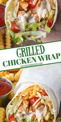 Grilled Chicken Wrap featuring zesty chipotle mayo is packed with tender grilled chicken, crisp veggies, and a kick of smoky chipotle flavor, this wrap is a mouthwatering blend of freshness and spice. Perfect for a quick lunch or a satisfying snack on the go.