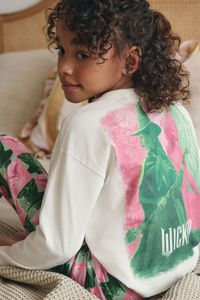 Pink/Green License Wicked 100% Cotton Pyjamas (6-16yrs) - Image 1 of 4