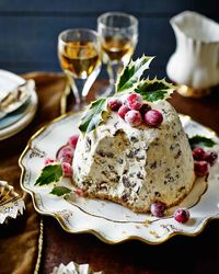 Iced Christmas pudding