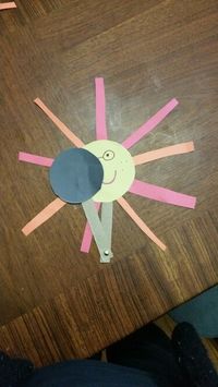 Solar eclipse activity. If you really want to get into it you can have the kids glue a picture of their face on the sun.