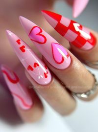 Planning a romantic date? Complete your look with these enchanting Valentine’s Day acrylic nails, designed to leave your loved one breathless. Image Credit :- na.nailsartist